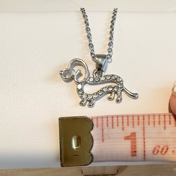 Dachshund Dog Silver Charm Necklace Adjustable New - Picture 7 of 7